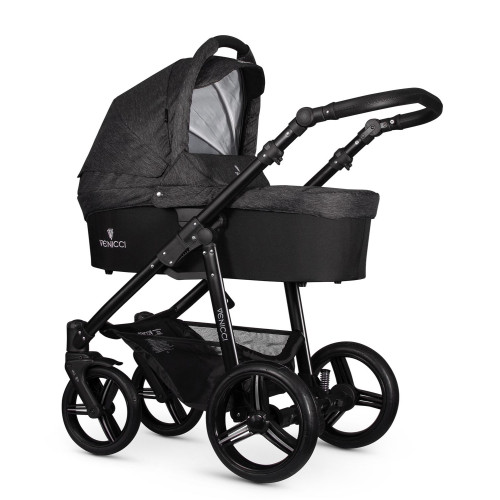Venicci Soft Denim Black 2 in1 bērnu rati