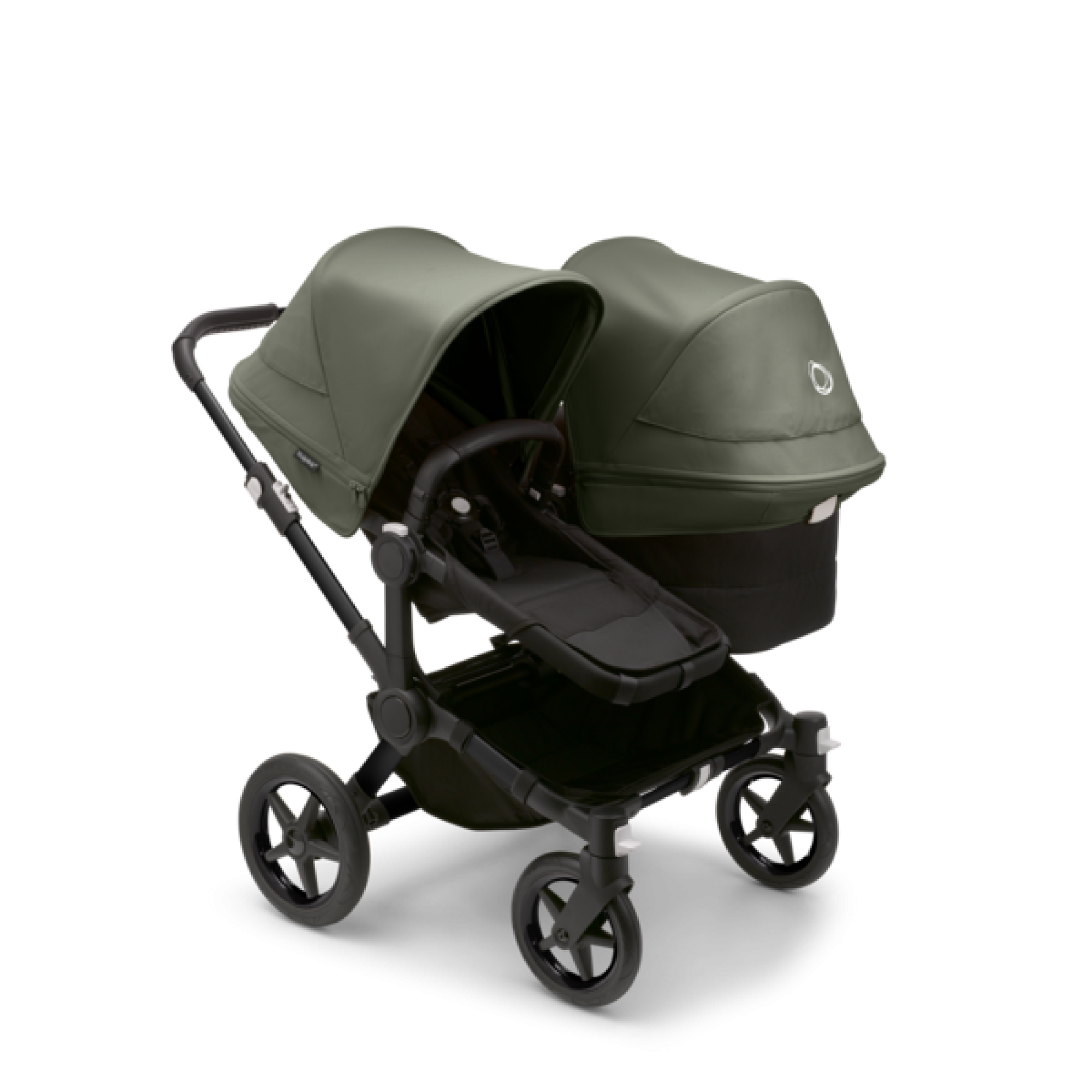 Bugaboo Rati Bugaboo Donkey 5 Duo rati Black/Midnight Black/Forest Green bērniem ...